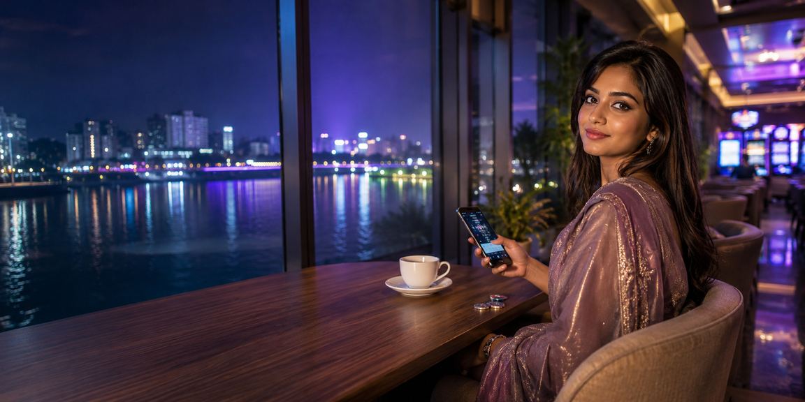 ঢাকায় একজন বাংলাদেশী মডেল মোবাইলে 157 ক্যাসিনো অ্যাপ ব্যবহার করছেন